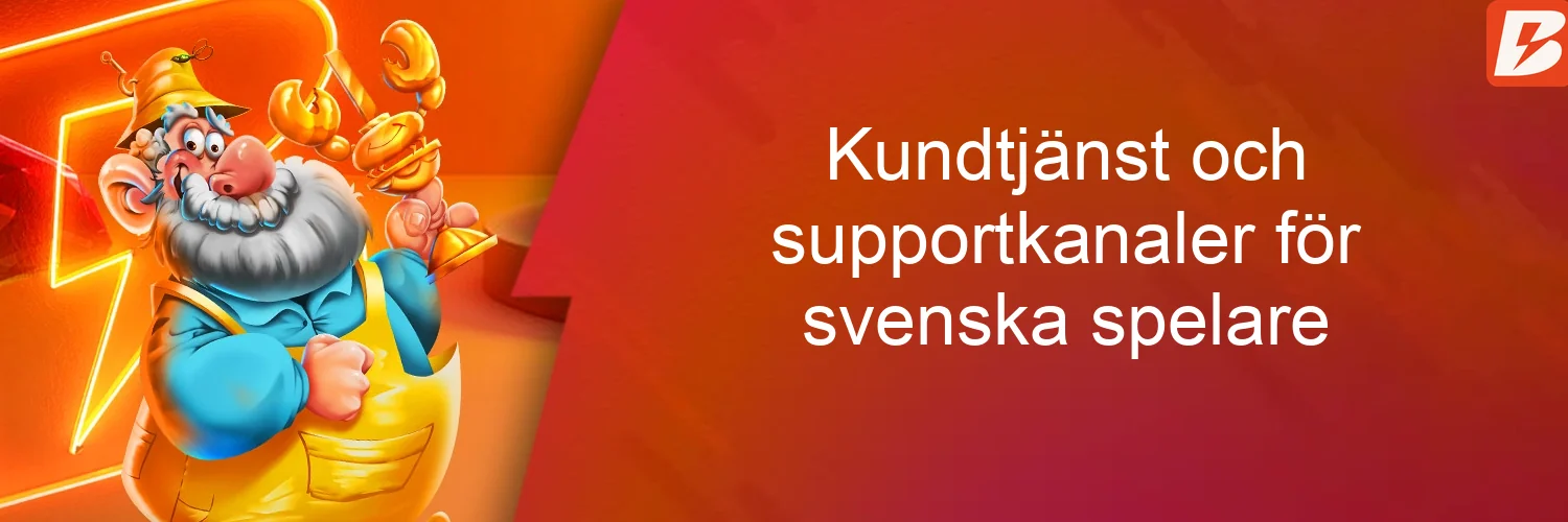 Kundtjänst och supportkanaler för svenska spelare